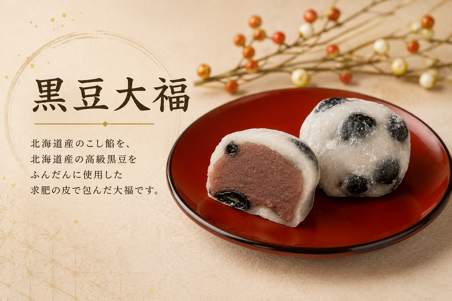 黒豆大福